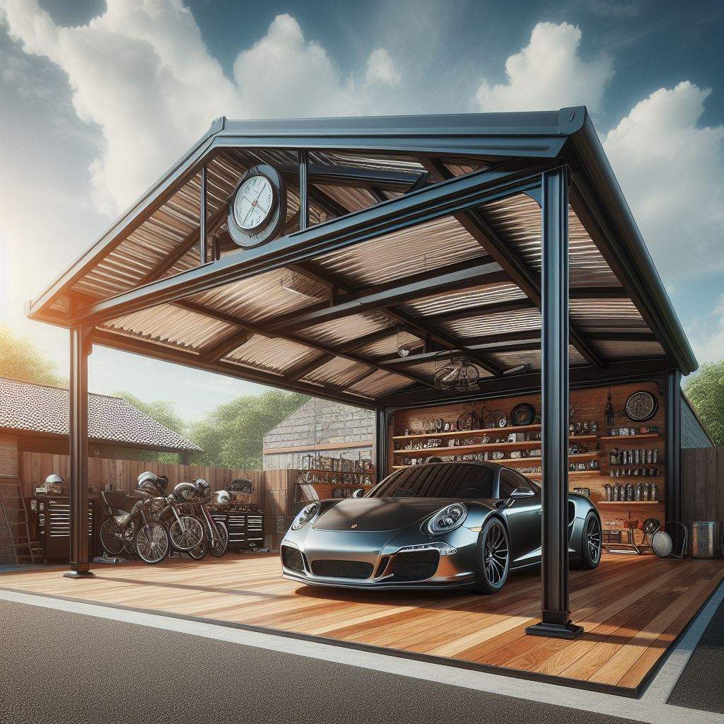 Carport where my car are parks.